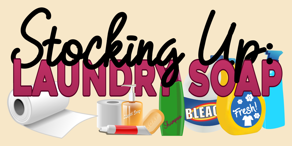 stocking up on laundry